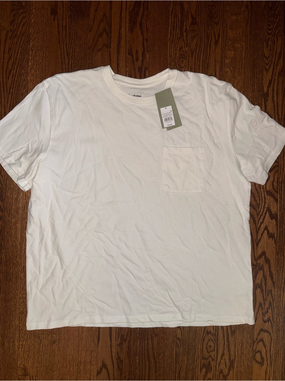 Goodfellow & Co White Short Sleeve Pocket Tee